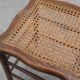 Antique French wooden Stool with Cane Seat, Early 19th Century