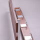 Vintage wall coat rack with chrome and 8 hooks