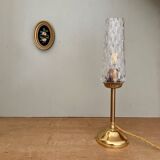 Vintage glass globe table lamp