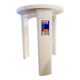 Vintage white glossy Tatay stool — Spain, 1990s