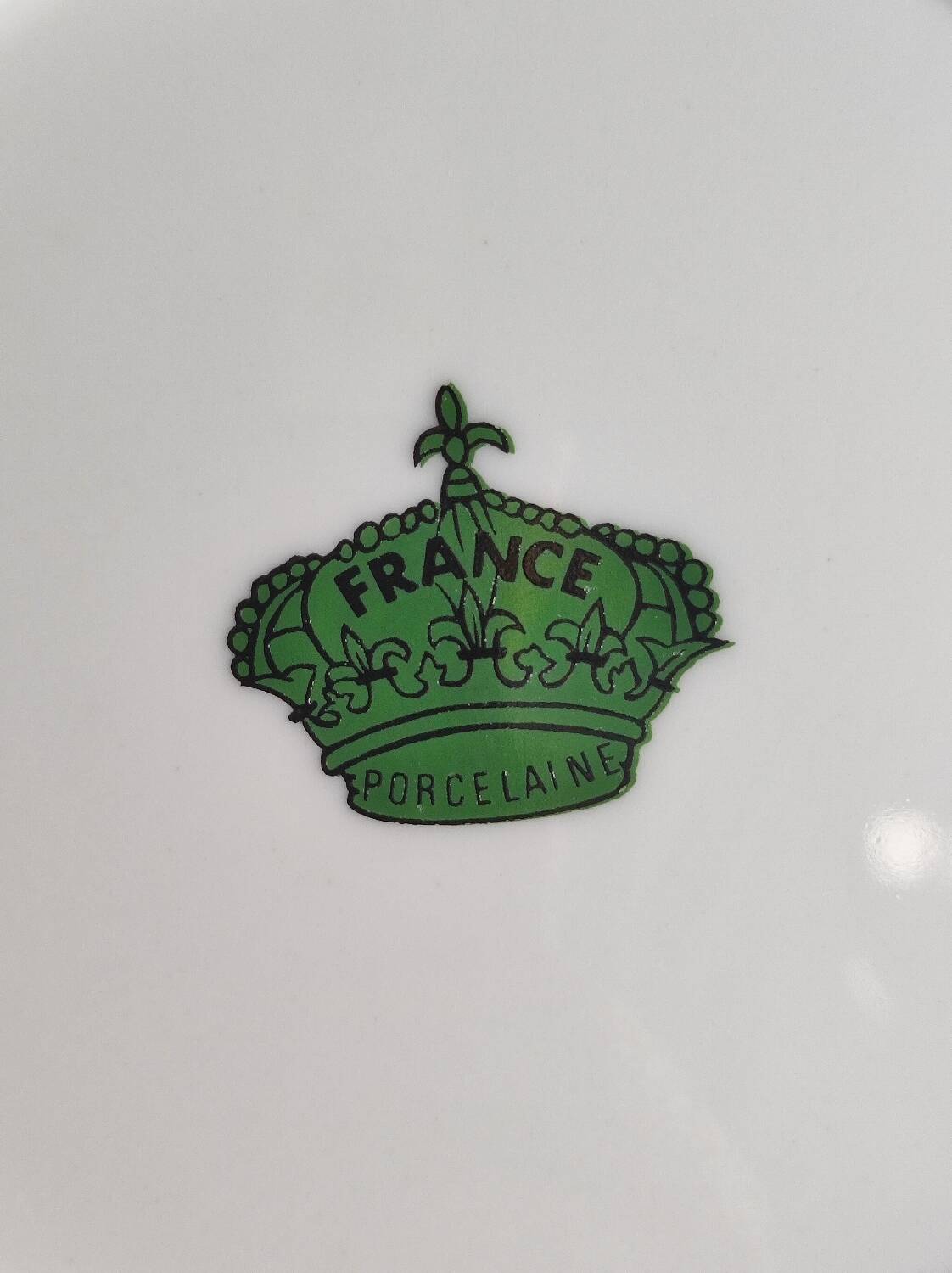 Porcelain floral dessert plate