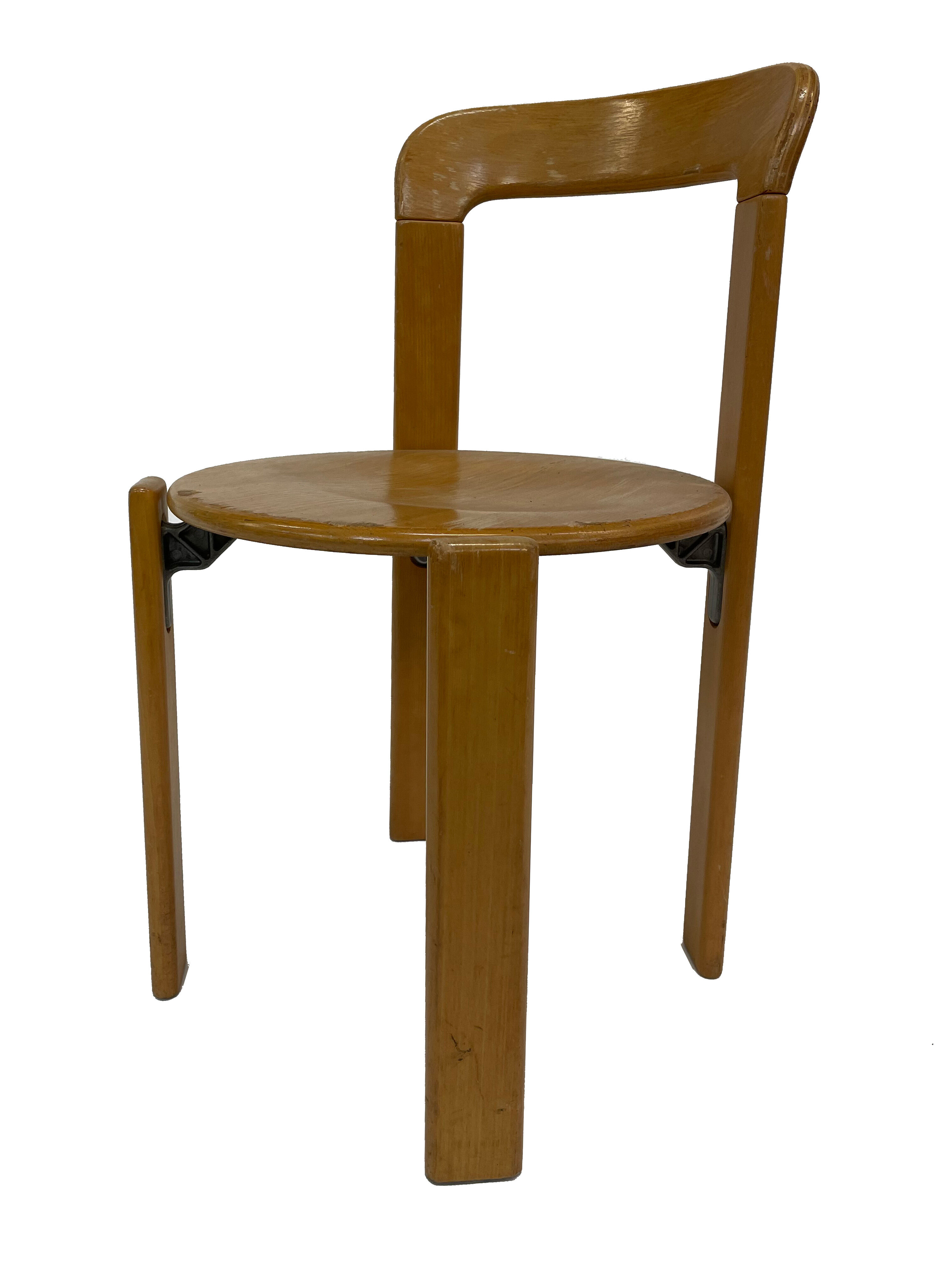 Ensemble de cinq chaises, modèle Rey 33, Bruno Rey pour Dietiker / Kusch & Co.