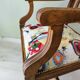 English style armchair in solid wood