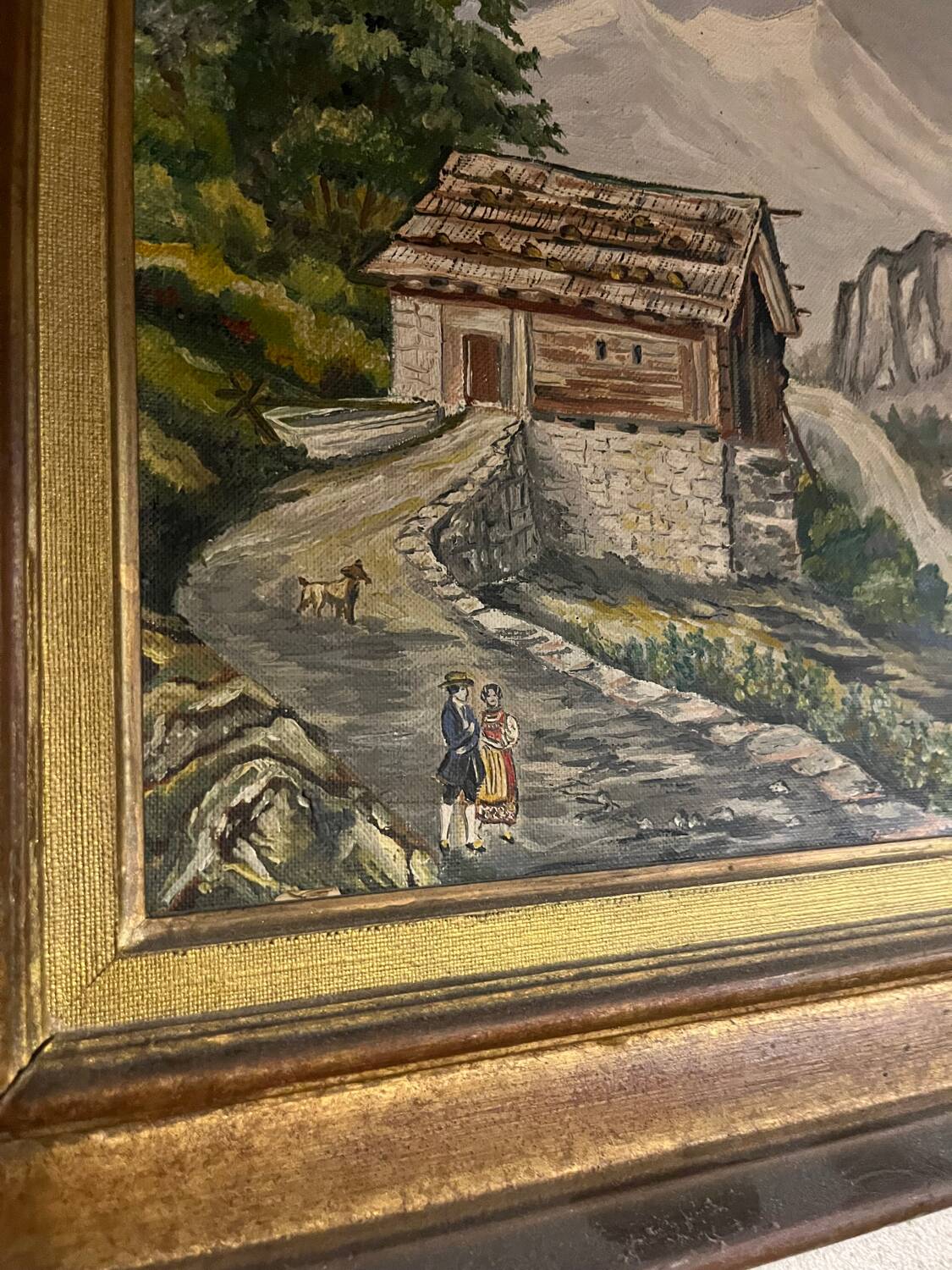 Old mountain painting 1950/60