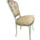 Chaise baroque vintage avec accent rose/vert