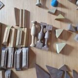 French architecture wooden construction game