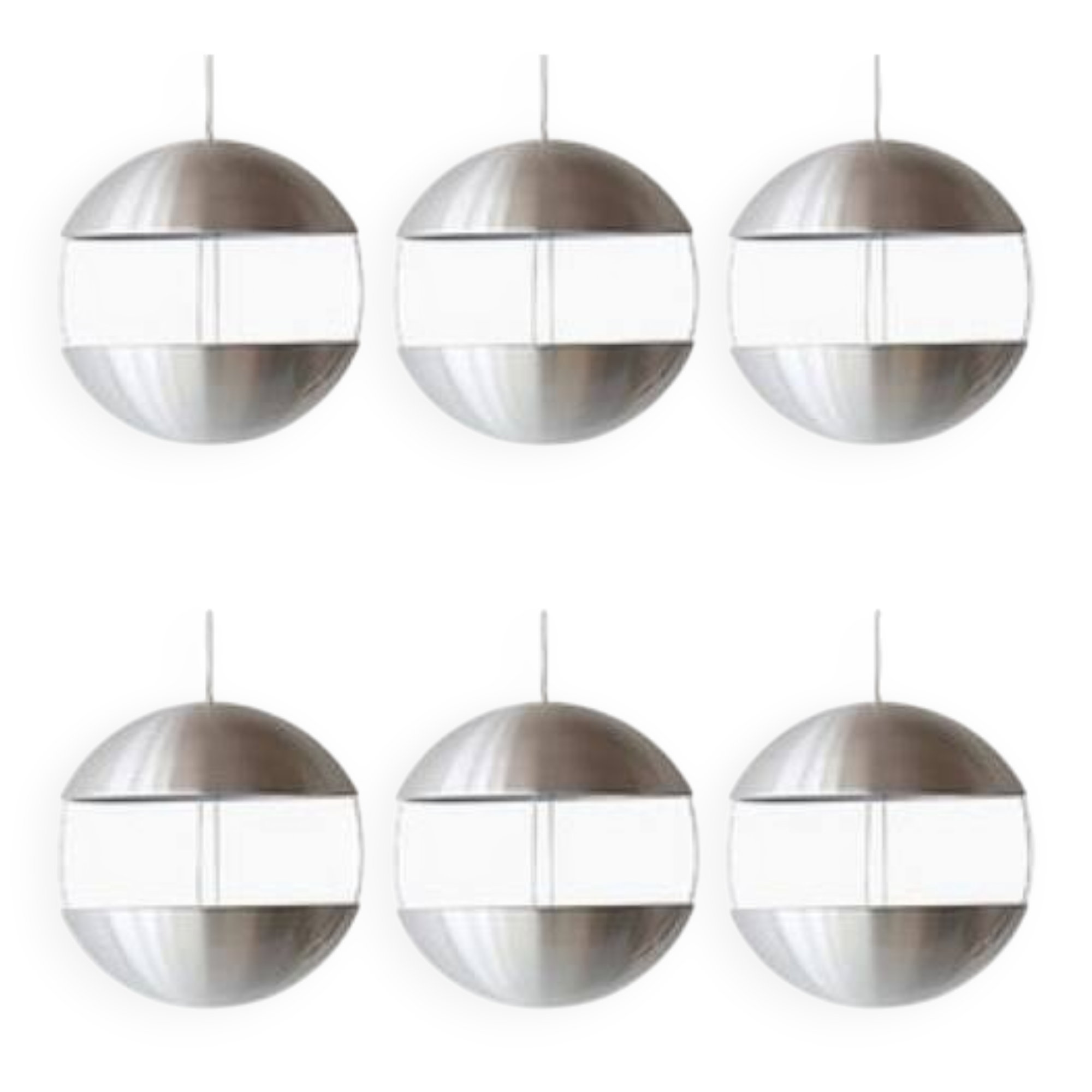 Set of 6 RS50 hanging planters by Poul Cadovius for Royal System.