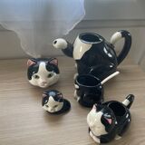 Service à café ou thé chatons
