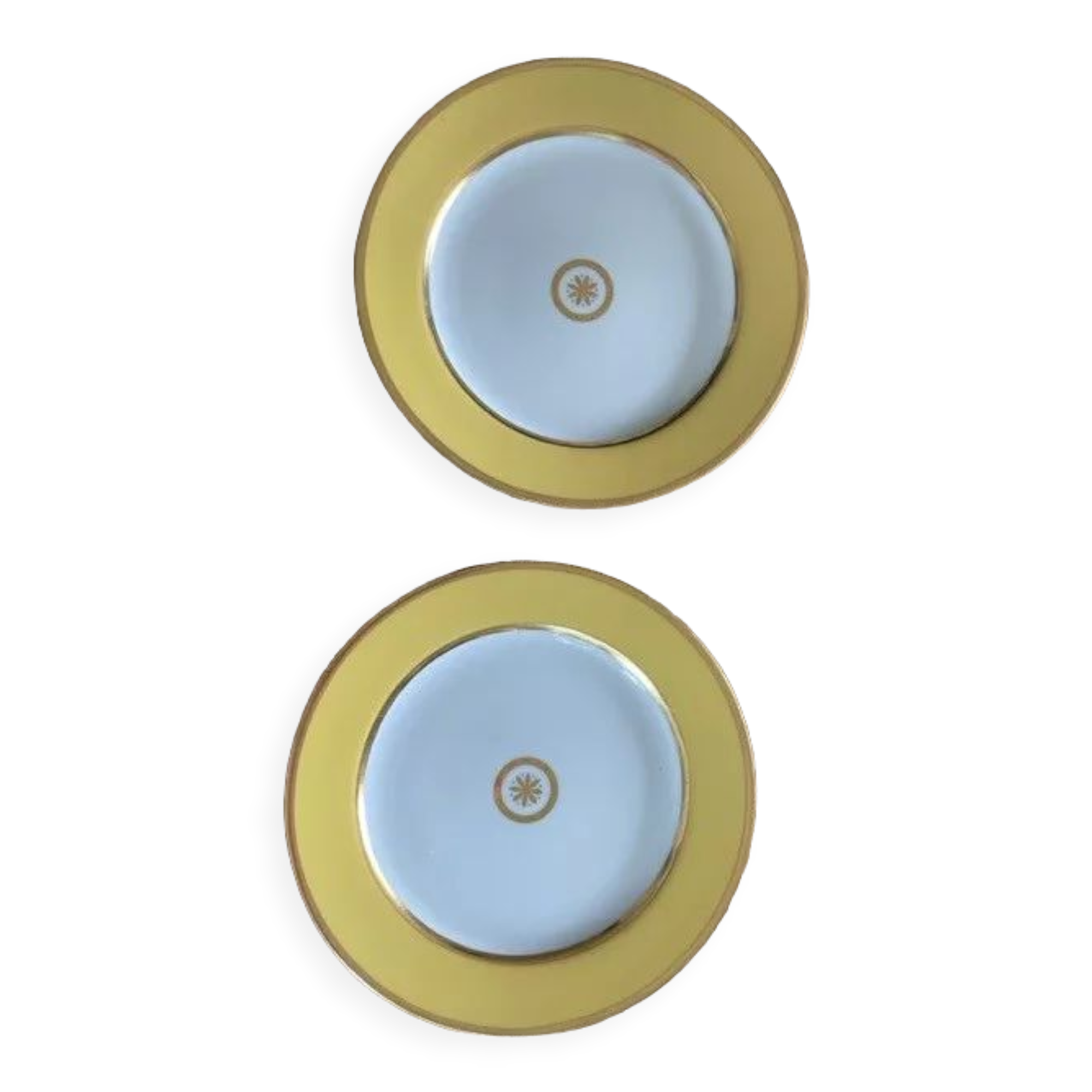 Lot 2 dessert plates bernardaud model sparta vanilla