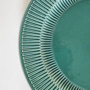 Plat en faïence Royal Boch vert 31 cm