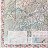 Map of Switzerland and the different airlines from the 1930s