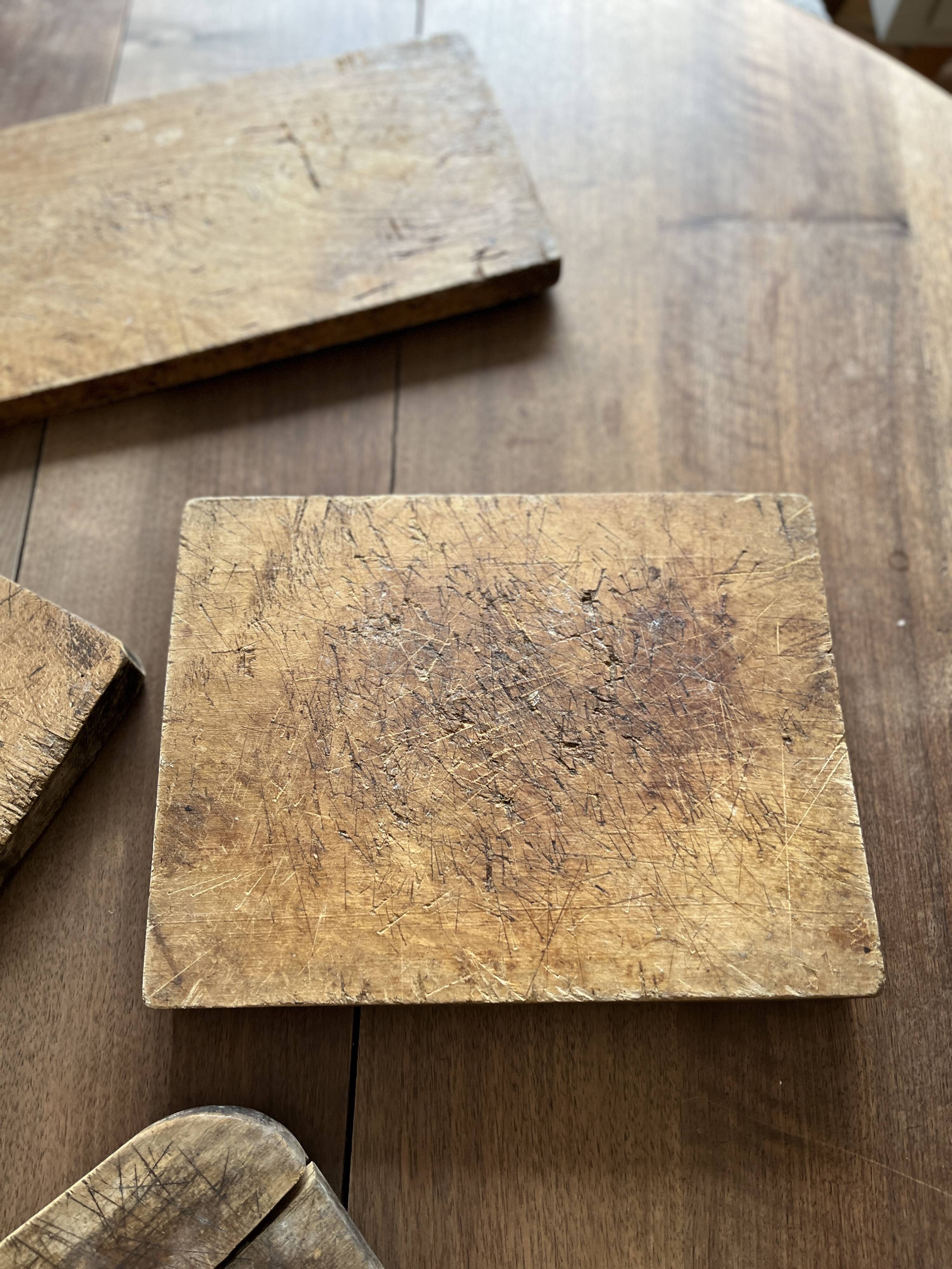 3 old log boards