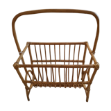 Rattan magazine holder