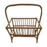 Rattan magazine holder