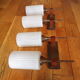 Pair of wall lamps Neuhaus Leuchten 2 burners 1960