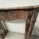 Louis XV style fireplace, "Pompadour" model, grey-pink marble, 20th century