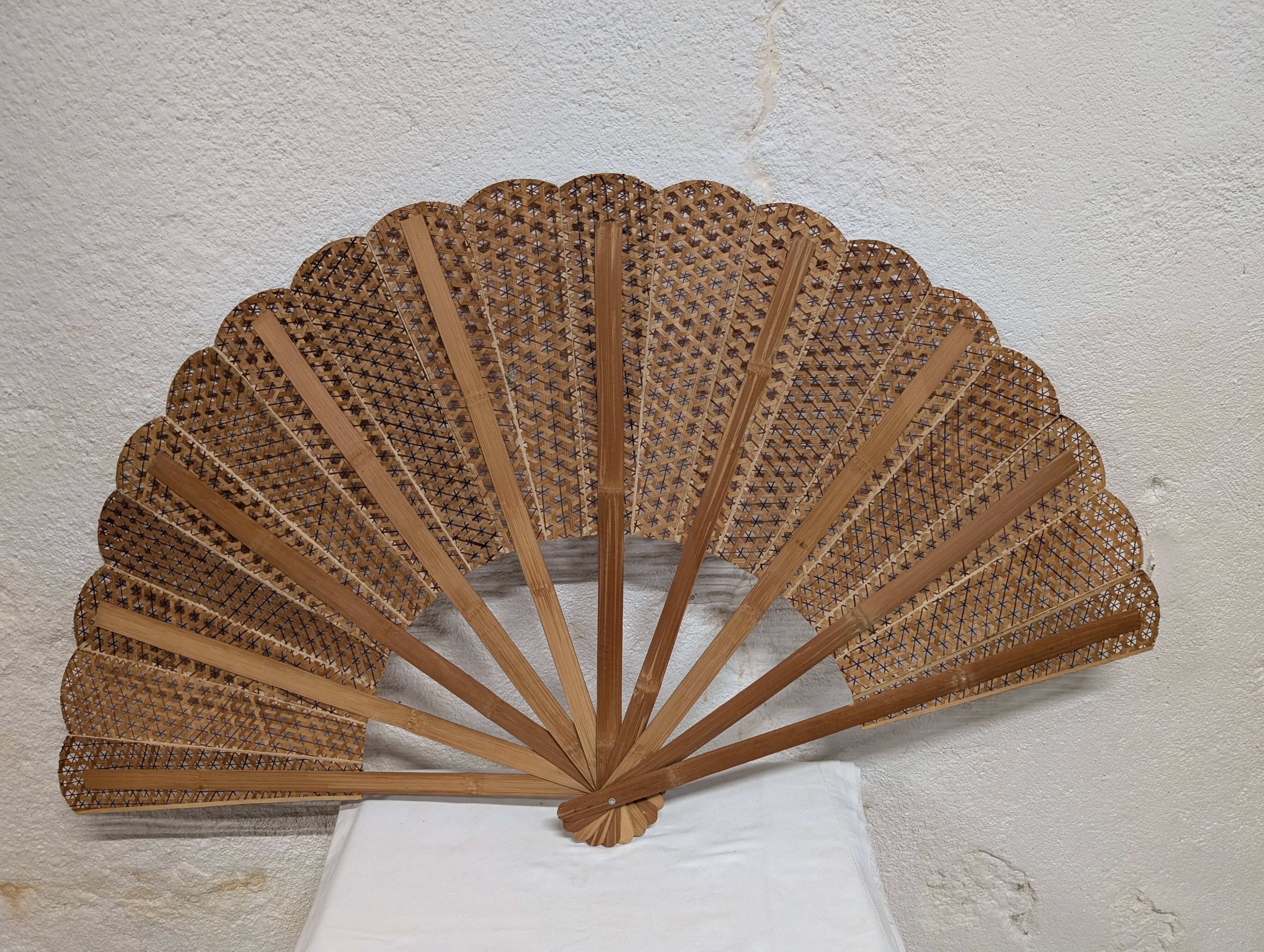 Ancient giant bamboo fan