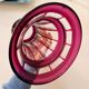 Baccarat vase in dark pink crystal