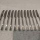 12 silver-plated dessert knives by Christofle Concorde, 19cm