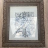 Horoscope calendar board with frame