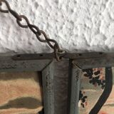 Miroir vintage 1940 triptyque barbier coiffeur bateau mer - 16 x 37 cm