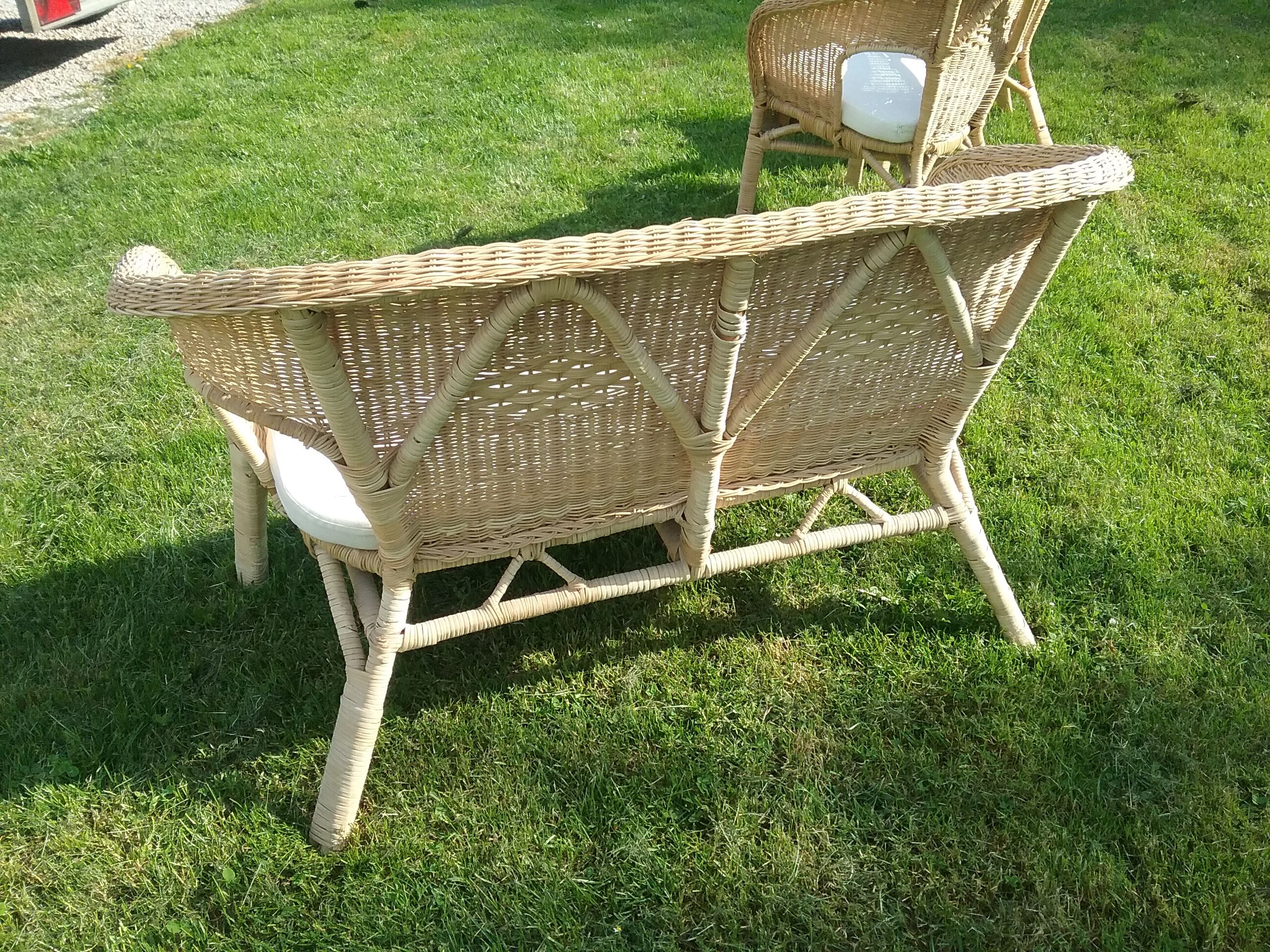 Rattan living room set