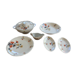 Service dishes and exotic pattern porcelain tureen