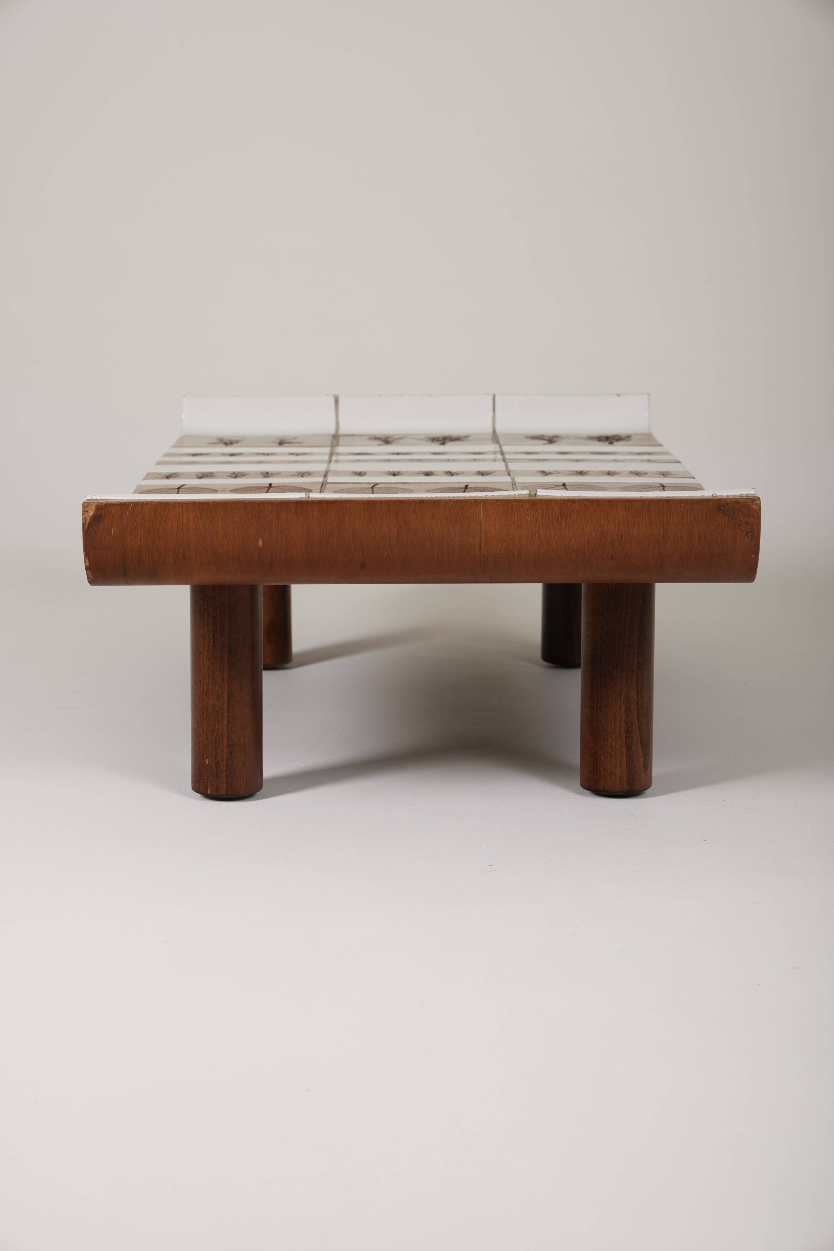 Coffee table Pagoda Roger Capron, 1960s