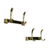 Pair of golden 60s patères