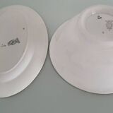 Set of two serving dishes - Sarreguemines Digoin early 20th century