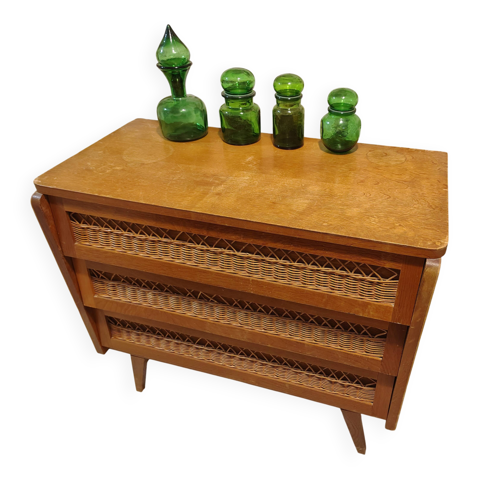 Commode rotin