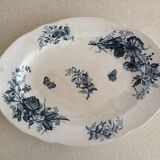 Oval iron earth dish