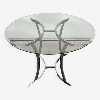 Table de repas en verre