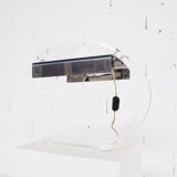 Perspex desk lamp and 1970s metal Jacques Charpentier