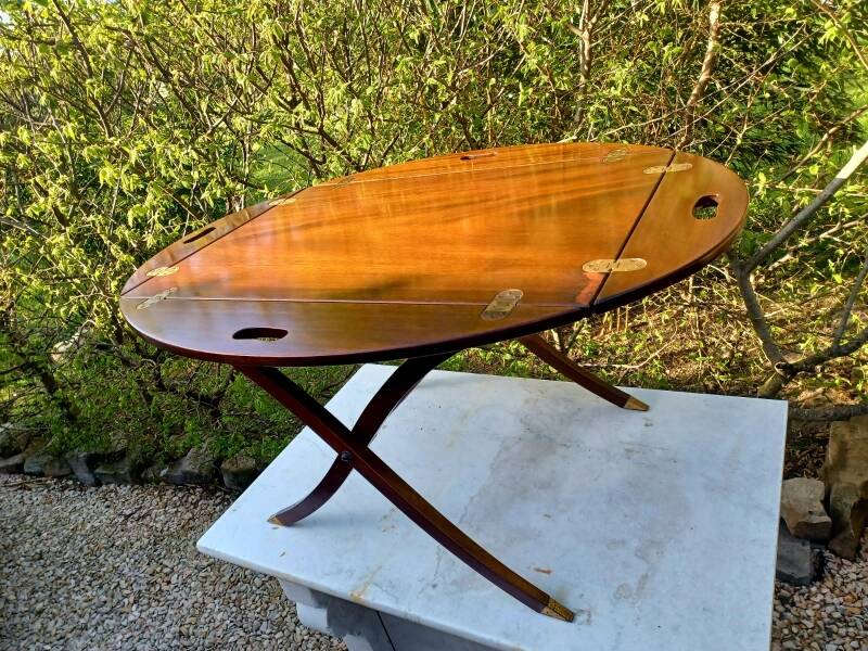 Red mahogany boat table - yacht