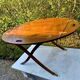 Red mahogany boat table - yacht