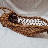 Rattan bottle holder from 1980