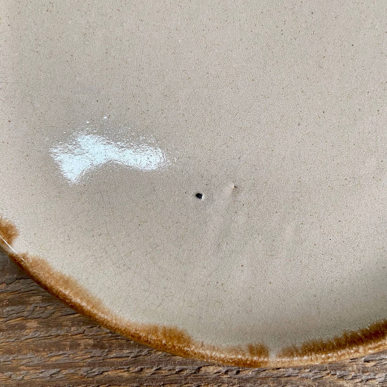6 stoneware dessert plates