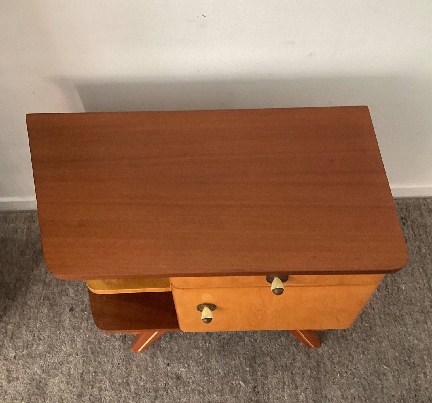 Vintage teak bedside table from the years 50-69