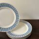 set of 5 geometric Limoges porcelain plates