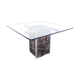 Square marble dining table from the 70s