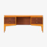 Bureau/coiffeuse en bois original vintage des années 1960 de Peter Hayward pour Uniflex