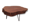 Table tronc d'arbre vintage