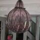 Blown glass ball chandelier