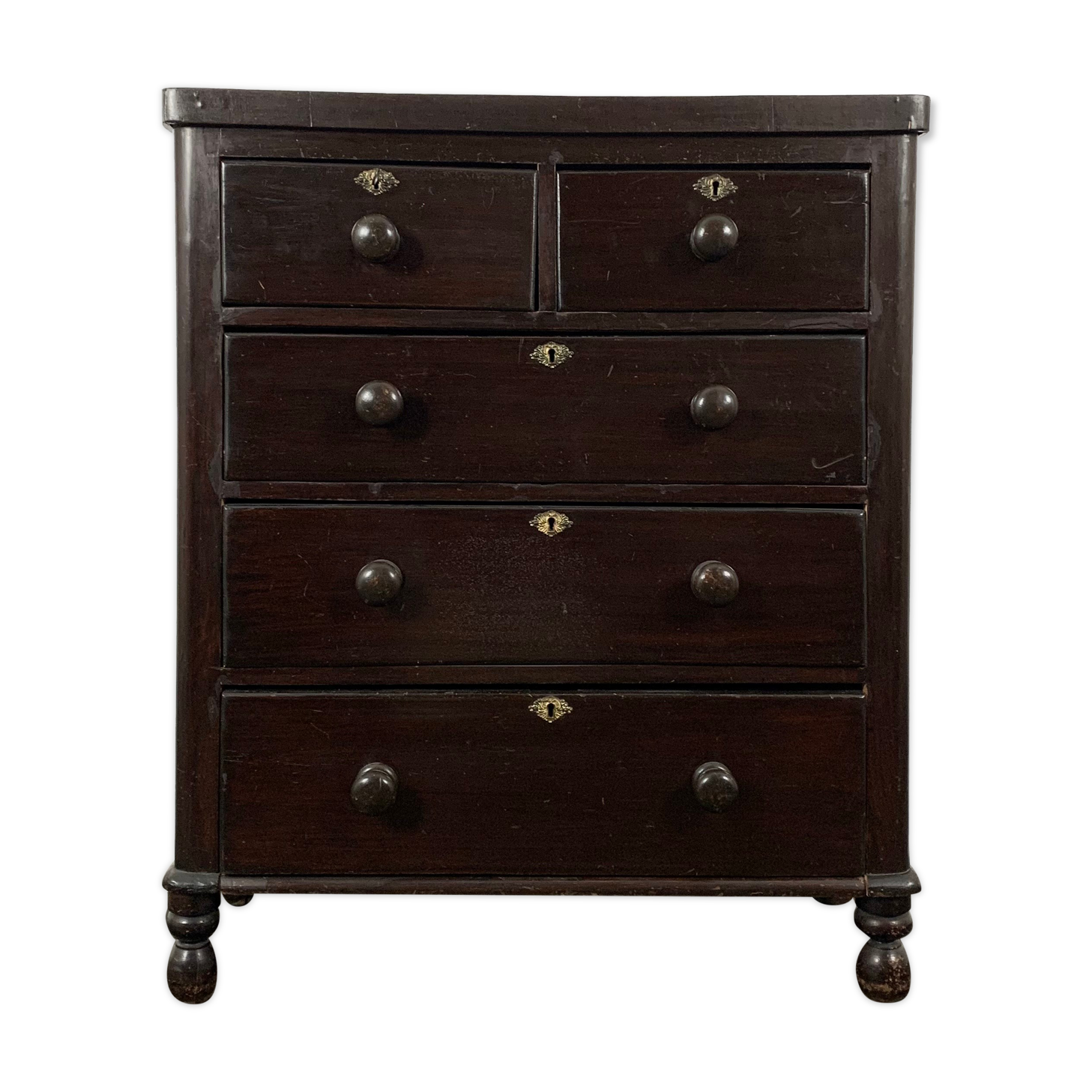 Dark antique chest of drawers
