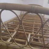 Rattan basket bed