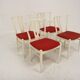 Set of 4 wooden table chairs, Bertil Fridhagen, Bodafors, Sweden, 1960
