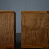 1935s pair of rare Art Deco bedside tables, Czechoslovakia