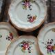 10 assiettes plates anciennes Longchamp 