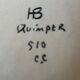 Quimper faience vase – HB Quimper – Model 510 decor C.C. – Circa 1955